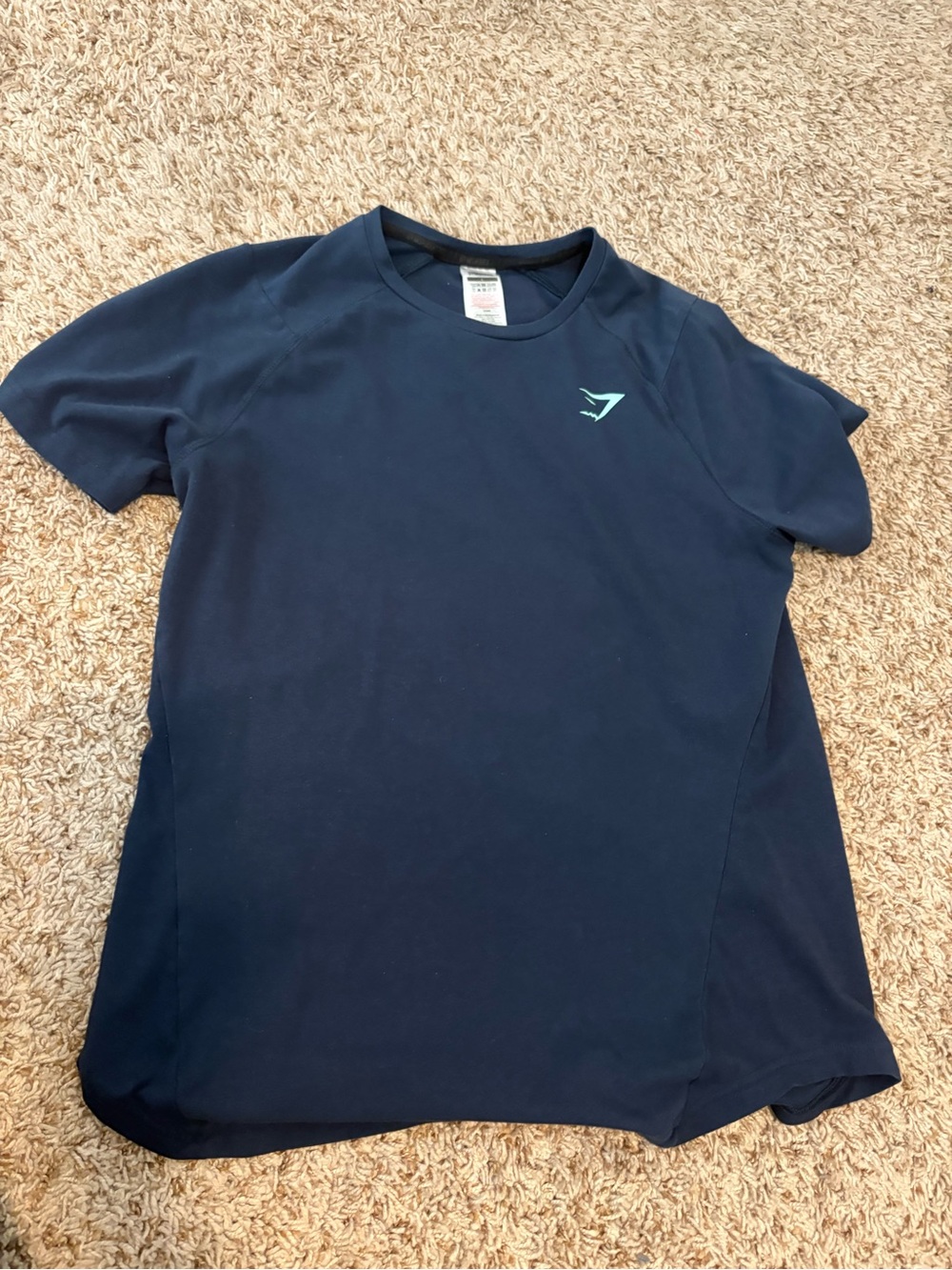 Gymshark Men’s Navy Short-Sleeve Performance Tee